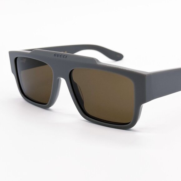 NEW GG1460S 003 GUCCI UNISEX GRAY BROWN SUNGLASSES GUCCI - Picture 7 of 11